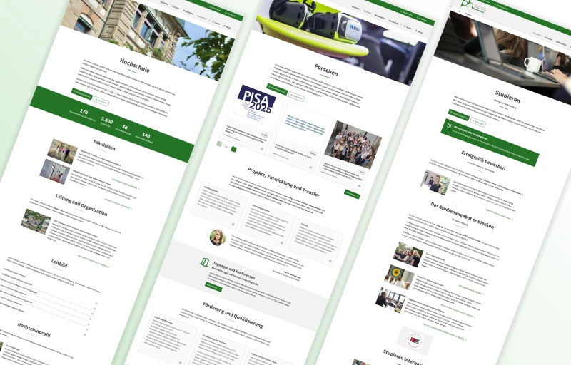 Relaunch des zentralen Webauftritts PH-KA