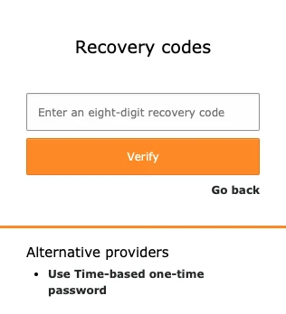Recovery Codes