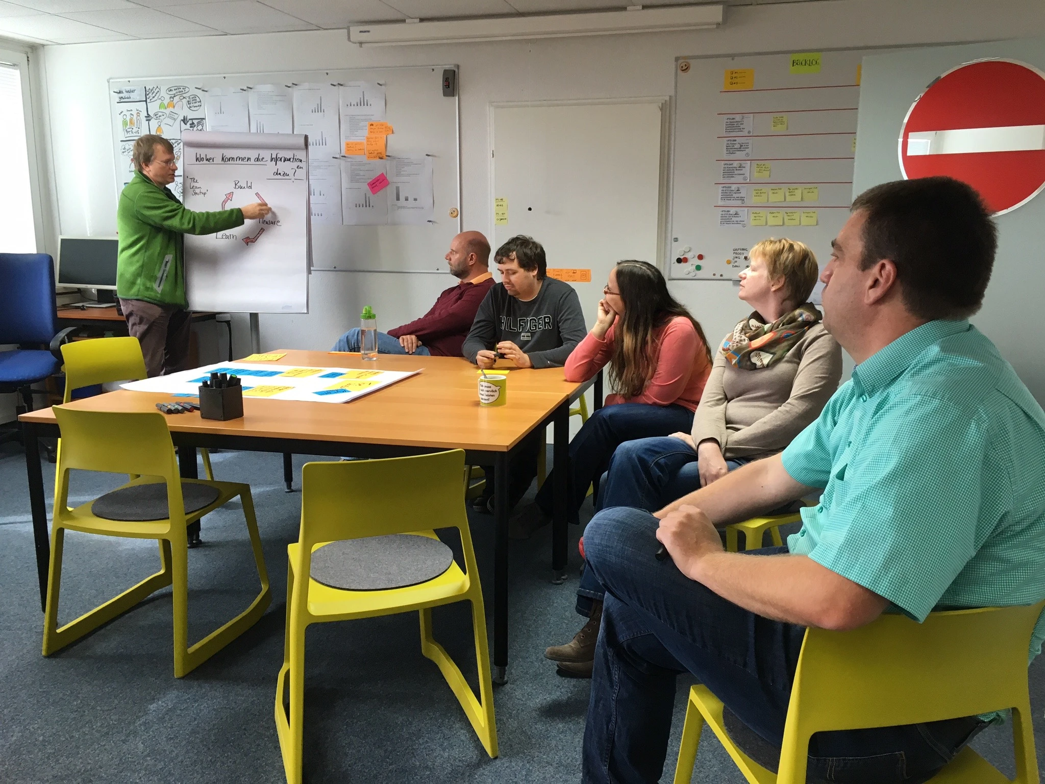 mentos von emendare zeigt uns den Build-Measure-Learn-Cycle