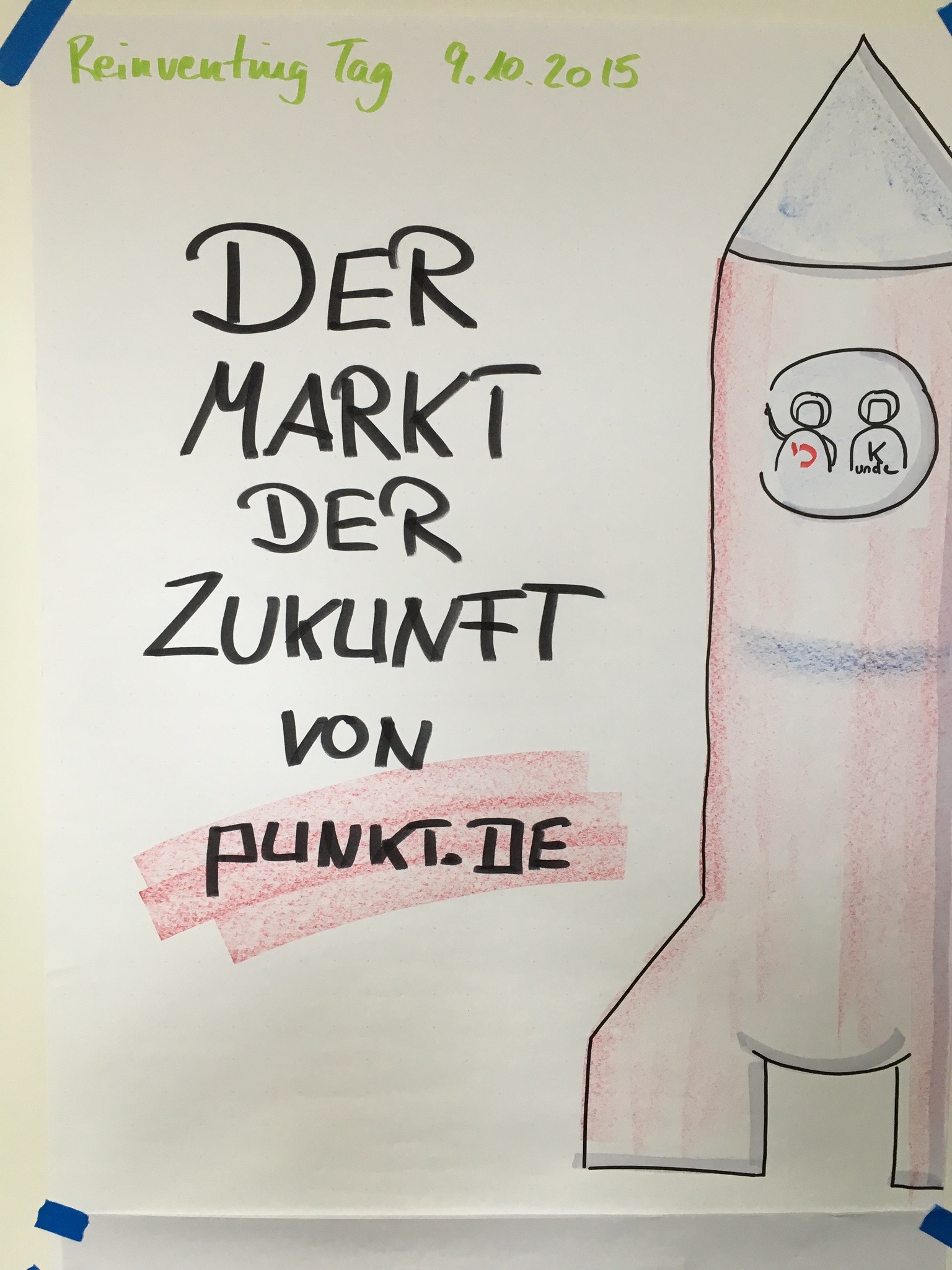Foto des Plakats vom Reinventing Tag: Der Markt der Zukunft von punkt.de