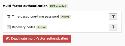 MFA activation