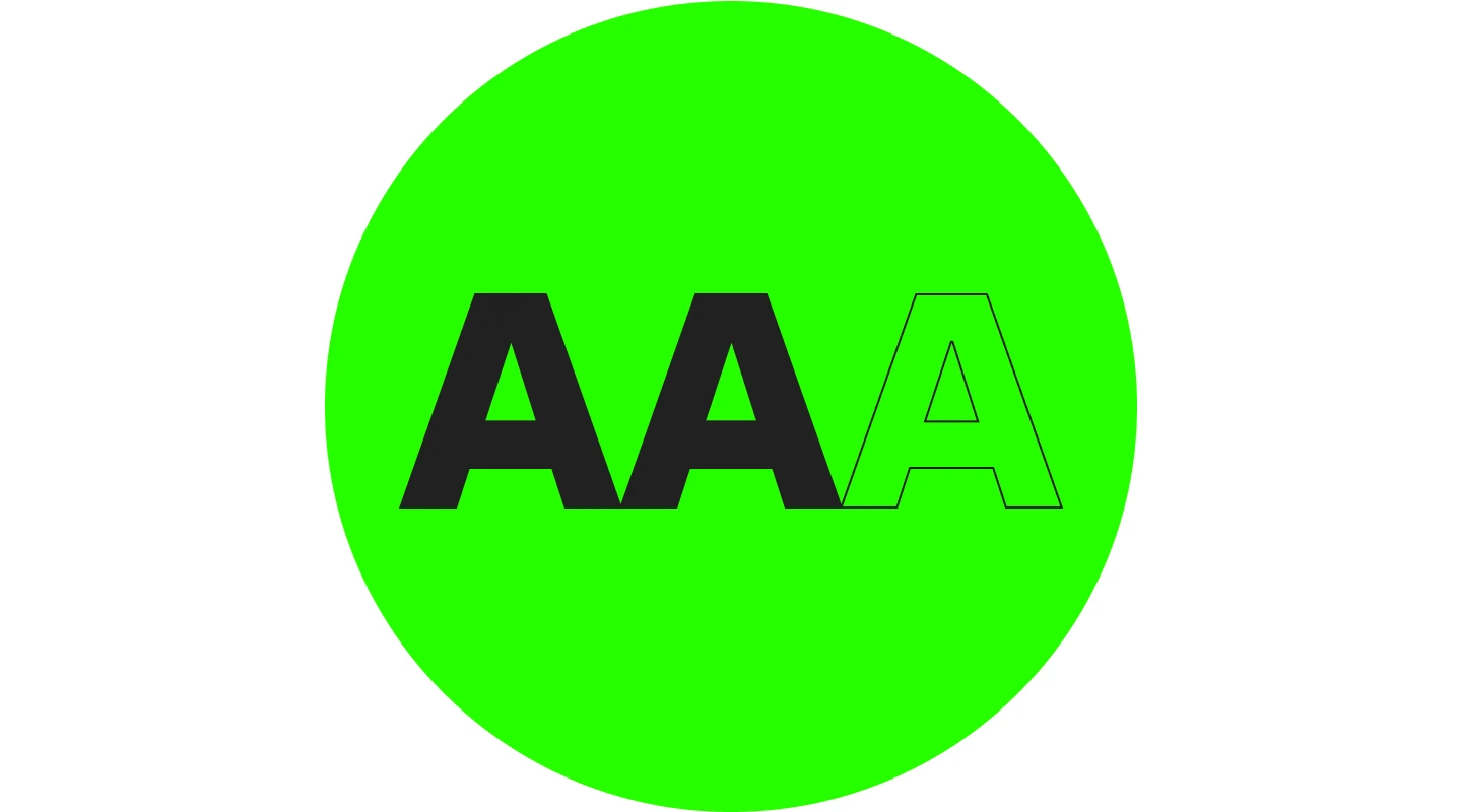 At least AA rating according to WCAG At least AA rating according to WCAG