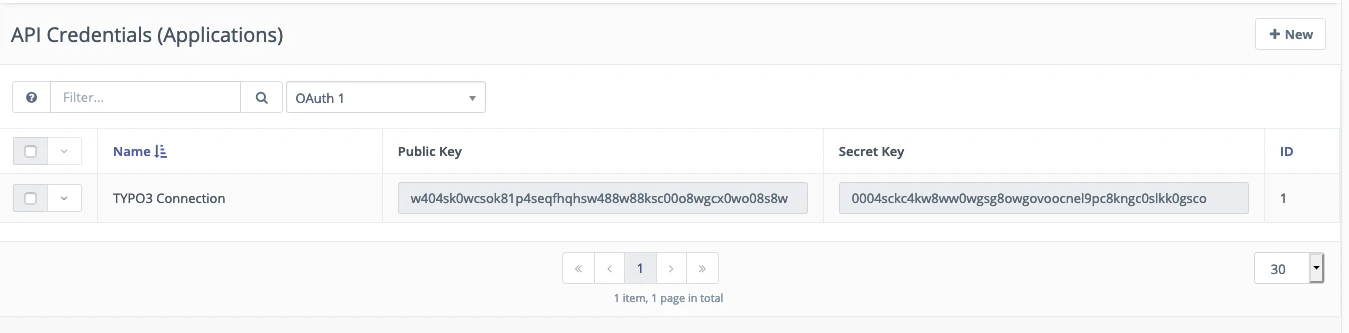 Mautic API Credentials