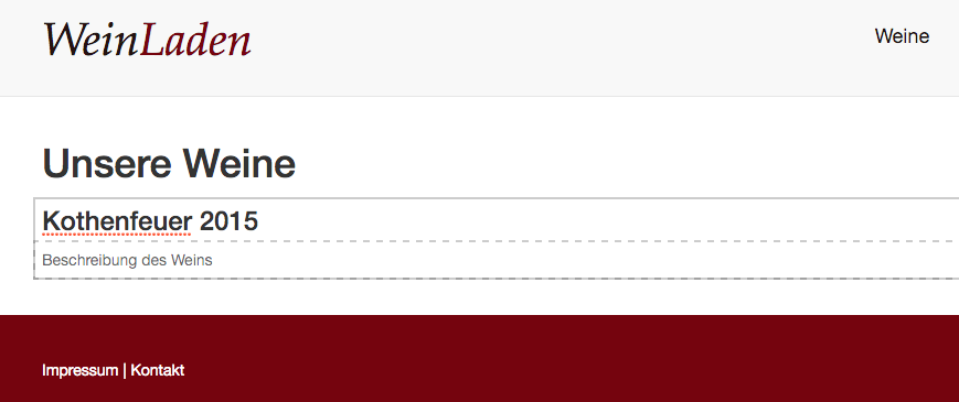Überschrift und Titel können inline bearbeitet werden Ein Screenshot zeigt, wie Überschrift und Titel inline bearbeitet werden können