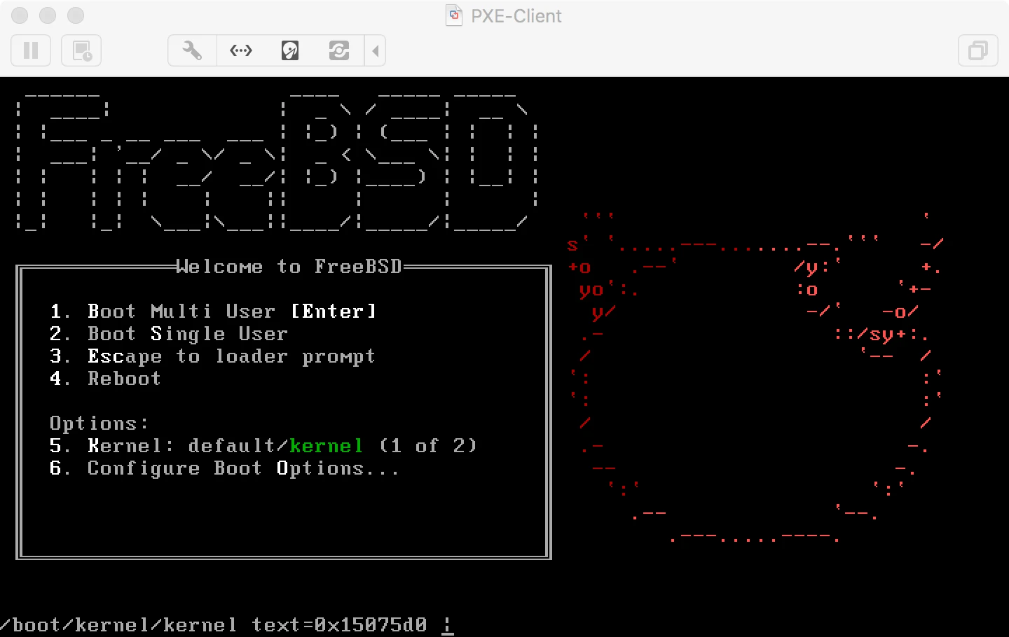 Screenshot Bootloader