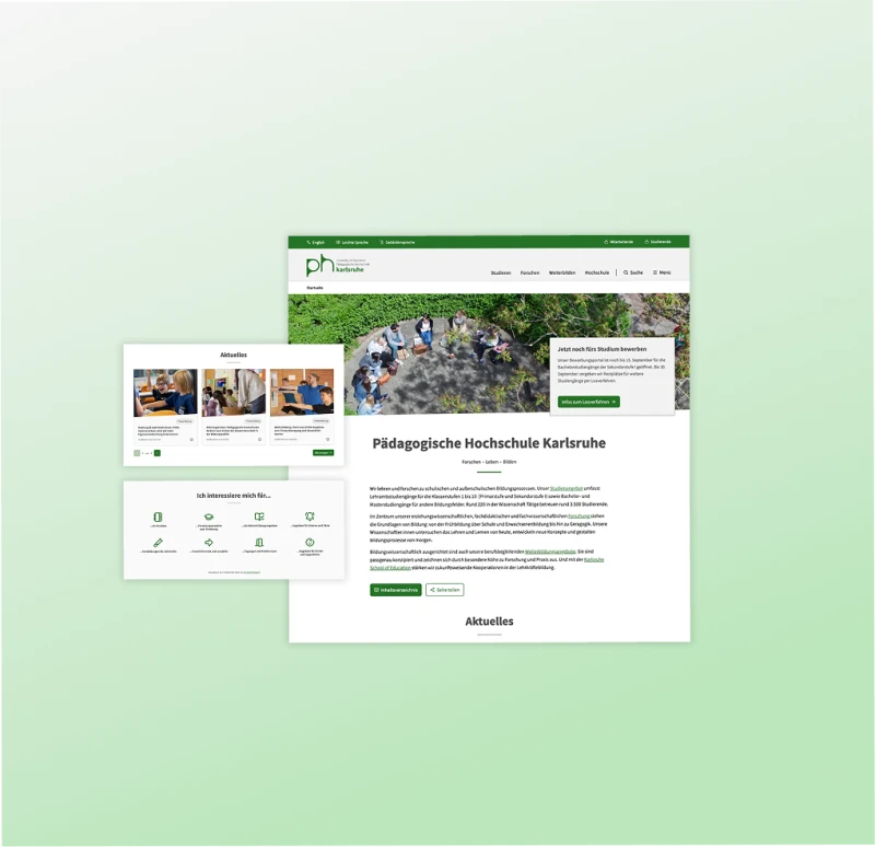 Relaunch des zentralen Webauftritts PH-KA