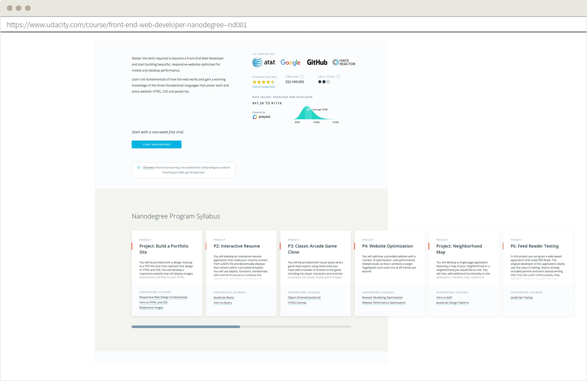 Screenshot vom Layout-Test