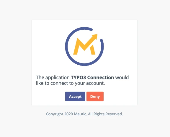 Zugriff von TYPO3 auf Mautic erlauben