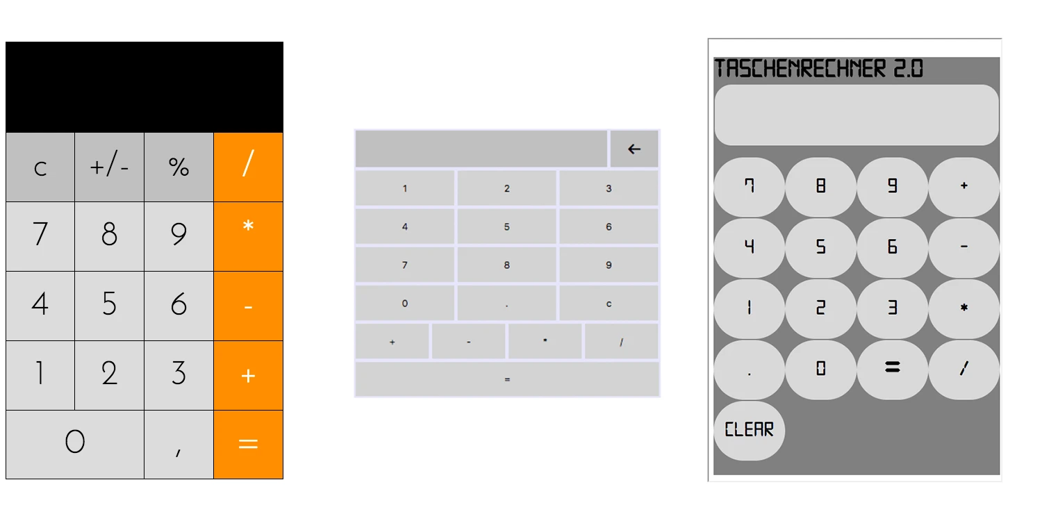 Calculator examples
